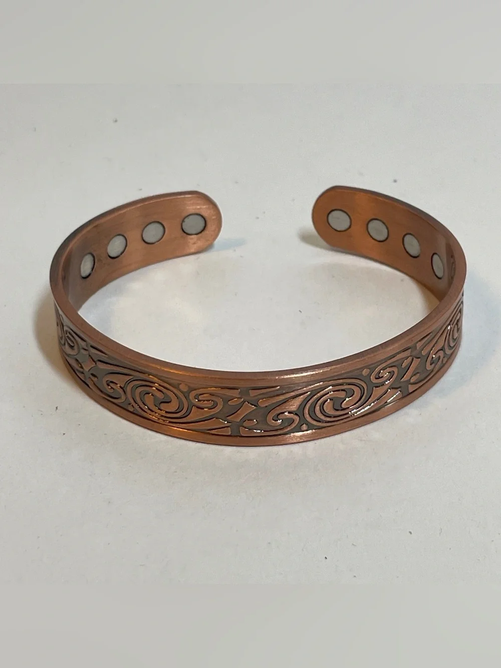 Copper Magnetic Bangle Bracelet Women Men Arthritis Pain Relief Balance Calm Joy